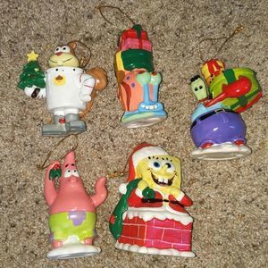 Vintage Kurt Adler SpongeBob SquarePants Ornaments 2004 Viacom
